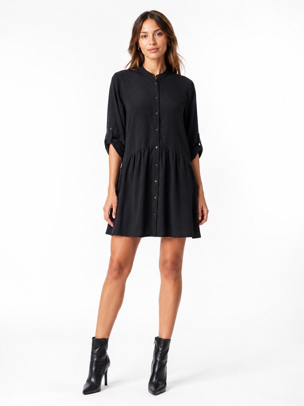 ZARA Flowy Oversized Cotton Shirt Dress